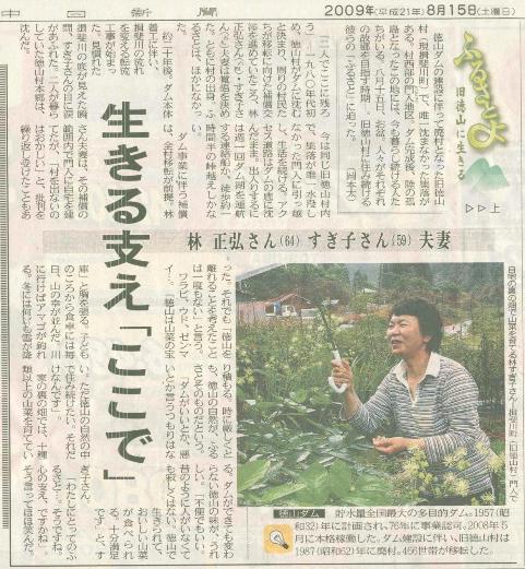 中日新聞西濃版連載「ふるさとよ 旧徳山に生きる」_f0197754_11422.jpg