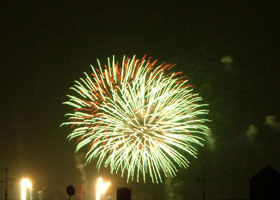 言い訳は、昨夜の花火_a0024690_3554124.jpg