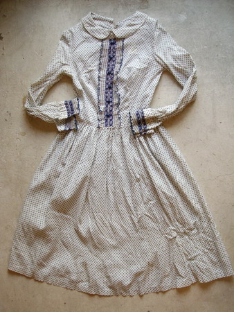 フランス古着60 S 70 Sワンピース Confusion フランス古着60 S 70 Sワンピース Confusion