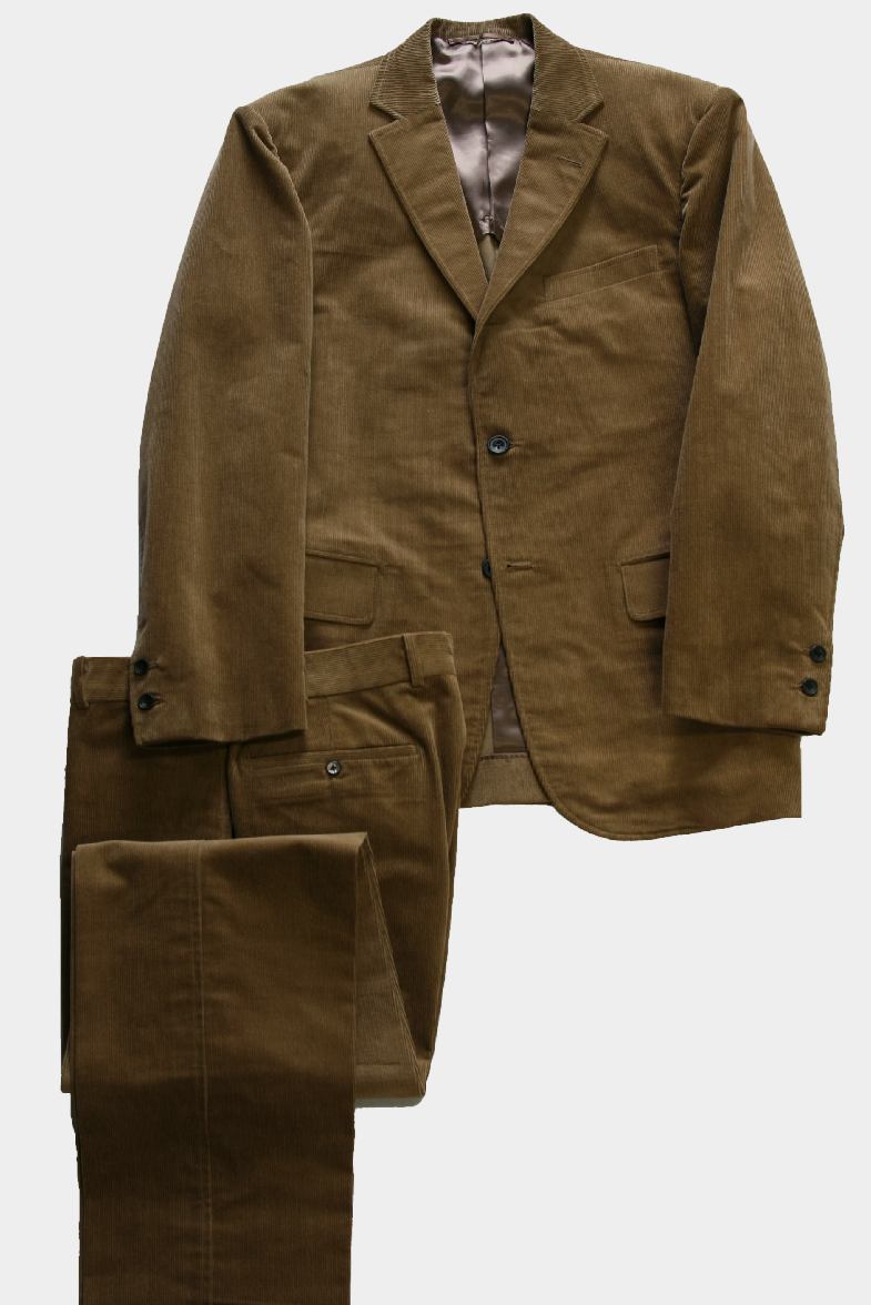 CAMEL BROWN CORDUROY SACK SUITS._e0194451_15513410.jpg