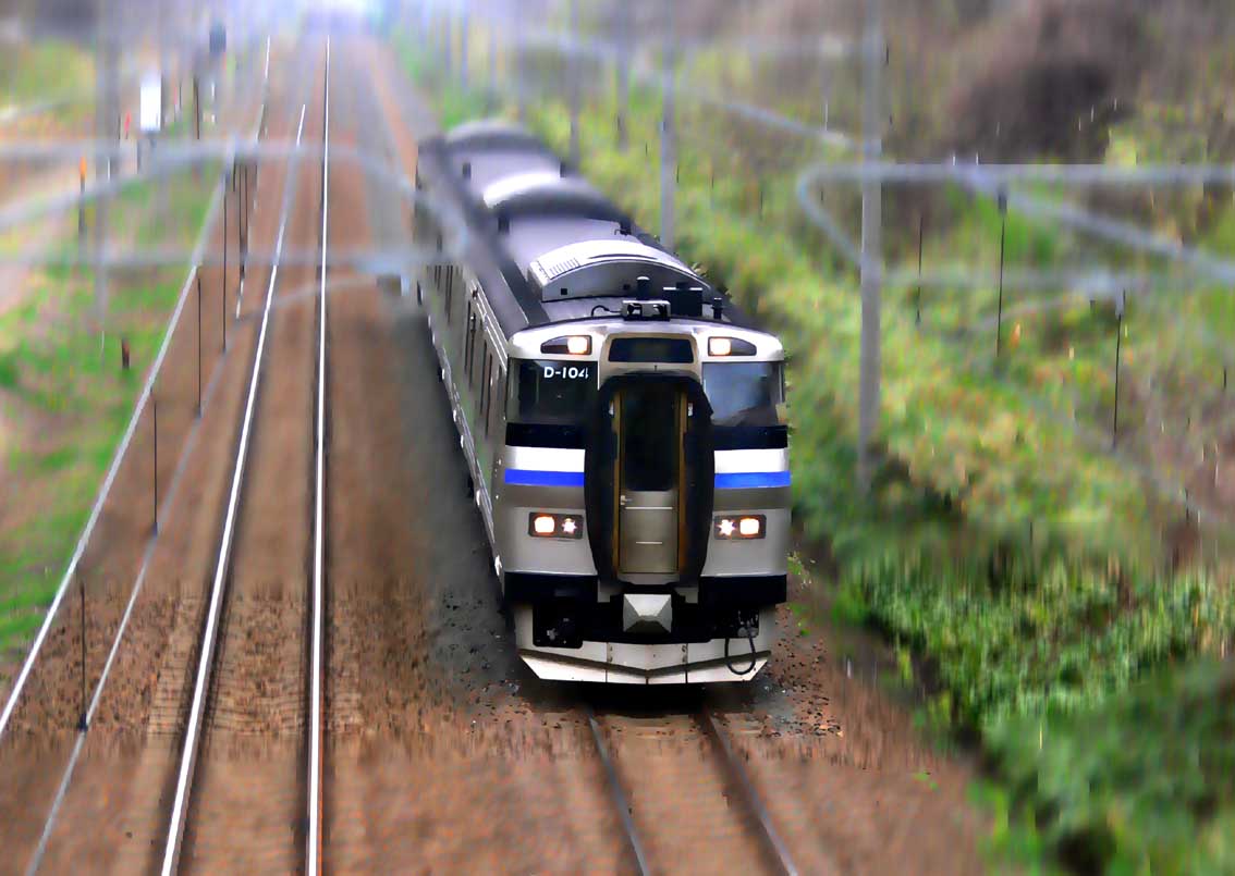 鉄道写真のジオラマ風 : バス、鉄道、車、船・・・