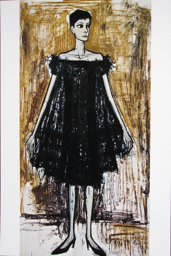 ベルナール・ビュッフェ、「Annabel en blue-jeans」 ビュフェと