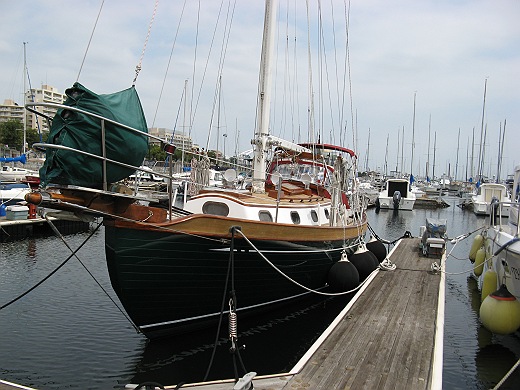 クラシックヨット「BABA35」 : In the pontoon bridge クラシックヨット「BABA35」 : In the pontoon bridge