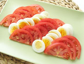トマトとたまごの前菜風・ディルソース_a0056451_1440212.jpg