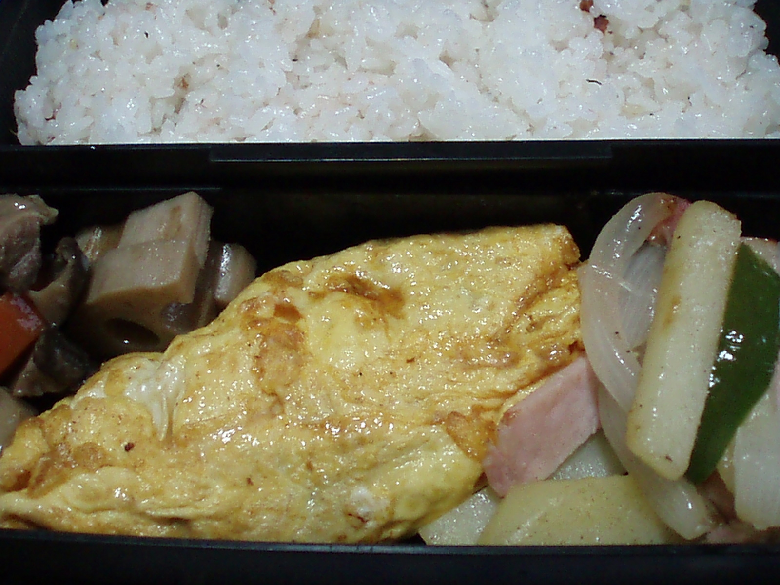 ハヤシの入ったオムレツのお弁当_c0124780_873158.jpg