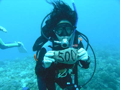 9月6日荒れててもきれいな海♪記念ダイブでおめでとう!!!_c0070933_21163746.jpg