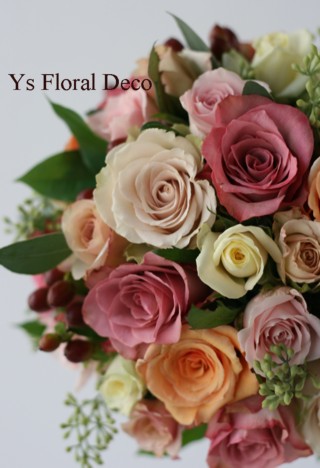 バラ ハロウィンを使ったブーケ３種 Ys Floral Deco Blog