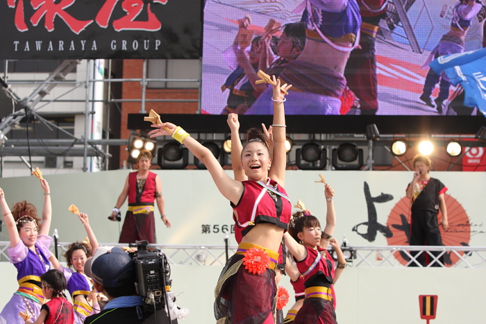 第56回よさこい祭り（2009） 全国大会 お喜楽家_a0077663_6244217.jpg
