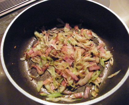 こんがり美味しい♪焼きねぎのカルボナーラ_f0168317_1449026.jpg