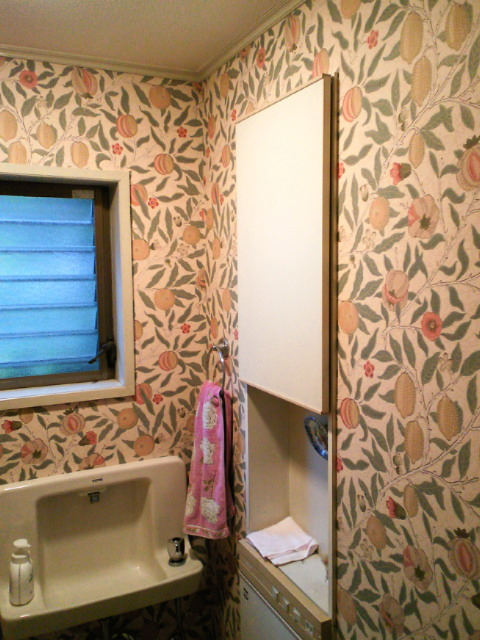 『Fruit』でトイレの壁紙を貼り替えました！_c0157866_2294373.jpg