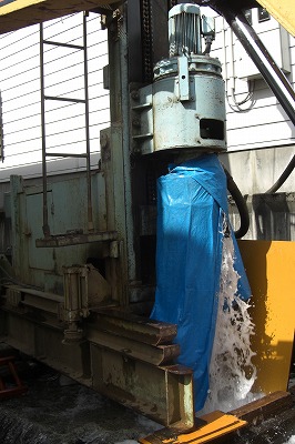 消雪井戸工事(エアー工法)の掘削完了_a0084753_11193253.jpg