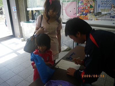 9月13日JFLエスコートキッズin八橋陸上競技場_e0127003_23154112.jpg