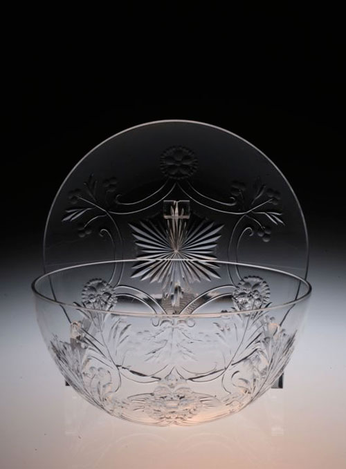 Baccarat Taillegravure Bowl&Saucer_c0108595_2243423.jpg