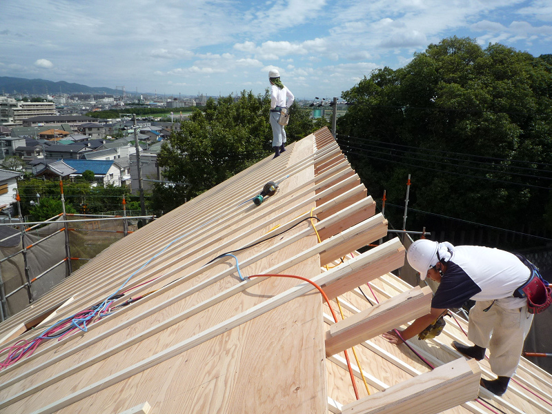 C様邸 木工事 屋根下地_b0171510_14412685.jpg