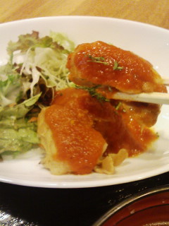 江戸川橋 玉露園喫茶室のグリーンティーつきランチ_f0112873_159836.jpg