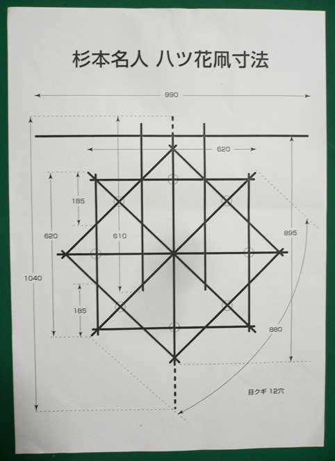 家紋 八つ花凧 杉本名人に 糸目指導いただき やっと完成 凧すの我まま交友録 家紋 八つ花凧 杉本名人に 糸目指導いただき やっと完成 凧すの我まま交友録