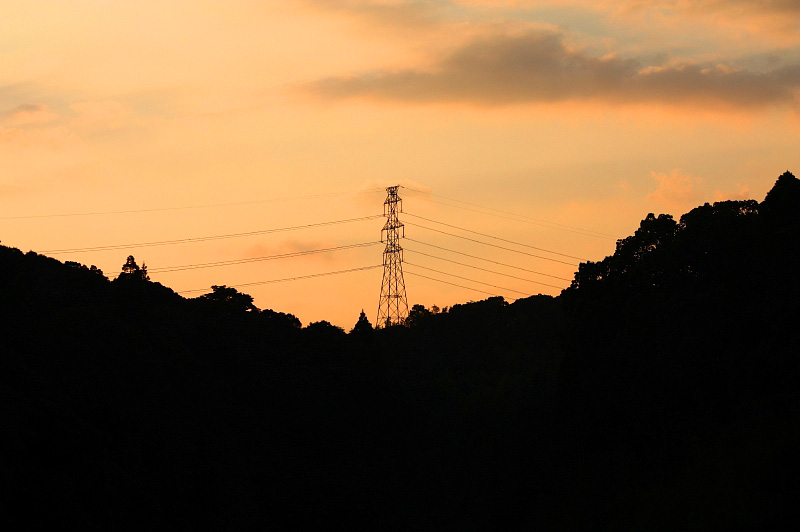 夕焼け空（散歩中）_a0133142_10475763.jpg