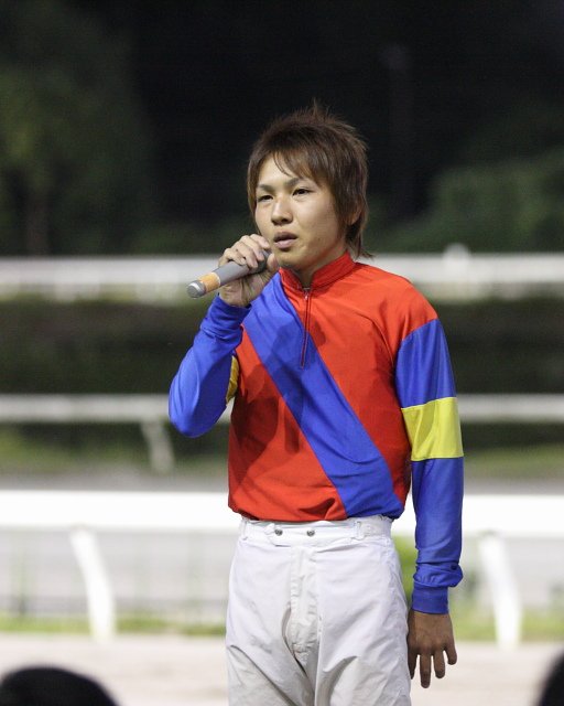 實川純一騎手の送別式_a0077663_1820291.jpg