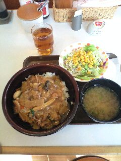 ランチ０９０９２５五目あんかけ丼サラダセット_a0026413_13341678.jpg