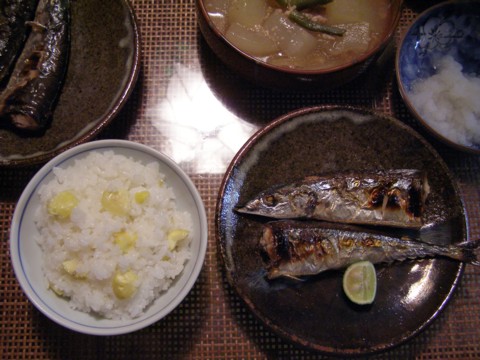 山栗のご飯_f0043750_20204131.jpg