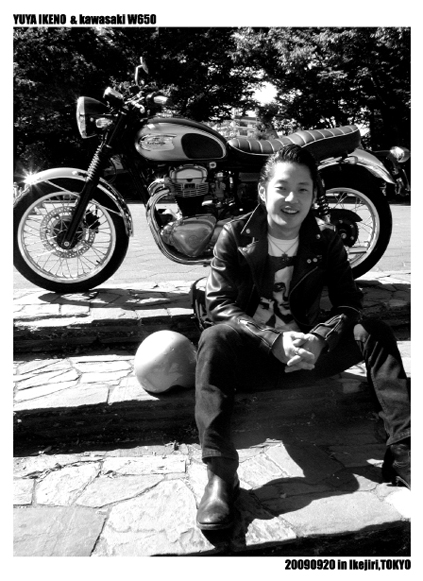 池野優也 & kawasaki W650(20090920)_f0203027_213639.jpg
