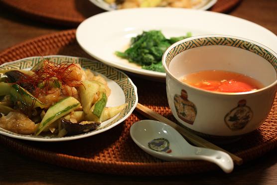 白身魚の四川風炒め レタスの湯引き トマトと卵のスープ Earl Grey Diary 2 白身魚の四川風炒め レタスの湯引き トマトと卵のスープ Earl Grey Diary 2