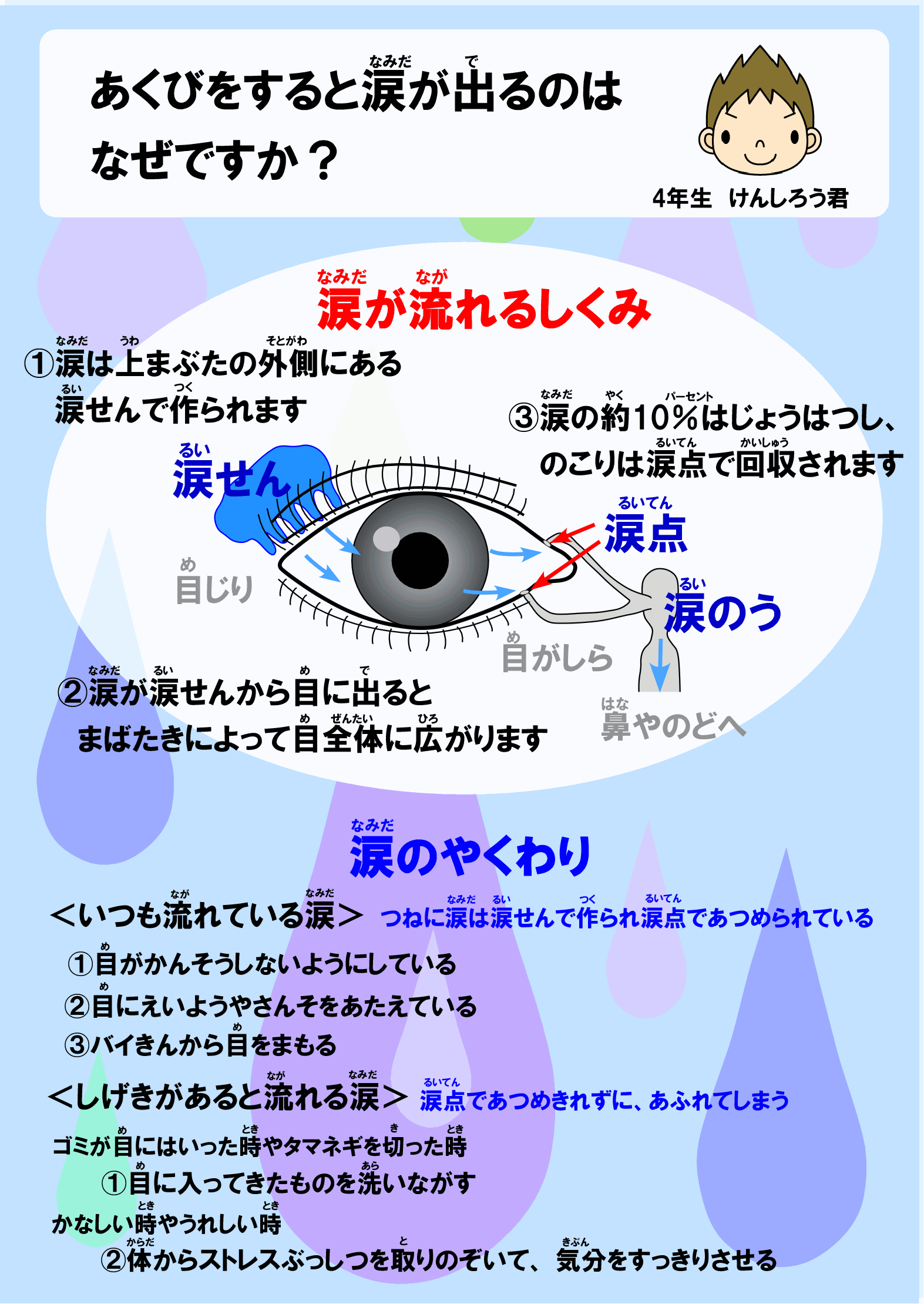 あくびをすると涙がでるのはなぜですか メンデル工房 サイエンス教室 吉祥寺校