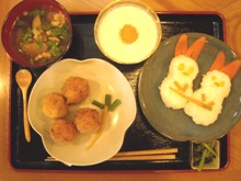 9月ライブカフェ お月見うさぎのころころランチ&栗の甘露煮作り_e0114963_17201130.jpg