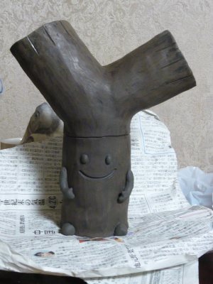 岐南町のキャラ　ねぎっちょを陶芸で作ってみた。_c0024502_2124824.jpg