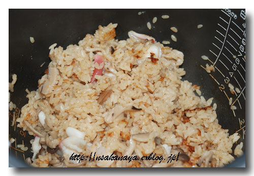 ほっき飯 ホッキ貝の炊き込みご飯 キノコも一緒に 魚屋三代目日記