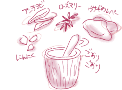 アマトリーチェ6. Benni 女史の料理教室 前編_f0205783_10364461.gif