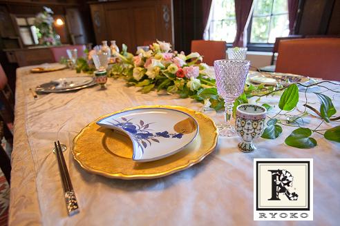 重要文化財「外交官の家」　お月見の花と食卓　１　_c0128489_2164315.jpg