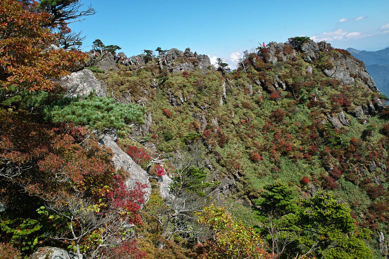 石鎚山　東陵コース　エントツ山さん達とバッタリ_b0124306_22315447.jpg