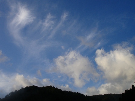 台風一過、秋晴れですか・・・　　朽木小川・気象台より_c0044819_719852.jpg