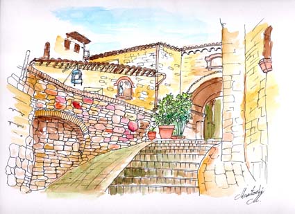 イタリアイラストサンプル 浜地克徳のスケッチファーム イタリアイラストサンプル 浜地克徳のスケッチファーム
