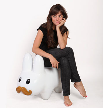 \'Stache Labbit Stool by Frank Kozik_e0118156_10535088.jpg