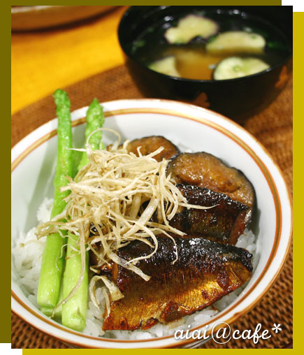 サンマの蒲焼き丼2_a0056451_11415997.jpg