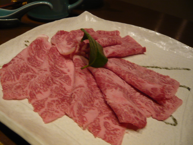すみれの米沢牛懐石 2009 しゃぶしゃぶ_c0100865_6575296.jpg