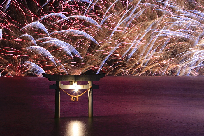 不知火の水上花火_e0135098_711411.jpg