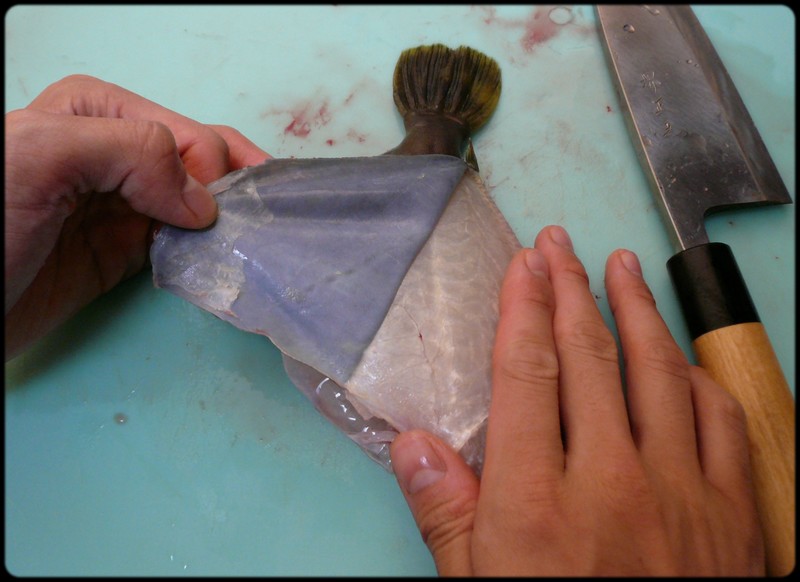 カワハギの捌き方 魚と野菜と私と和ノ香
