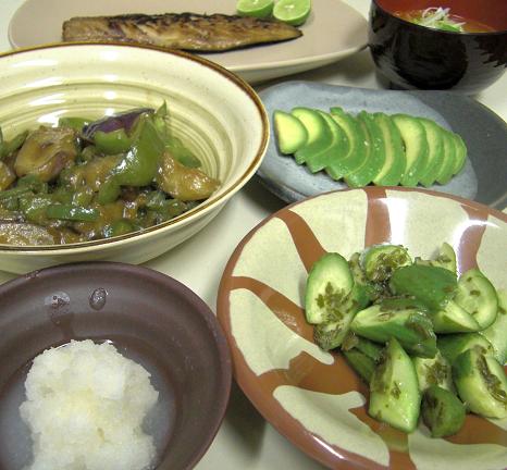 あるものご飯...初日。_c0119140_12193539.jpg