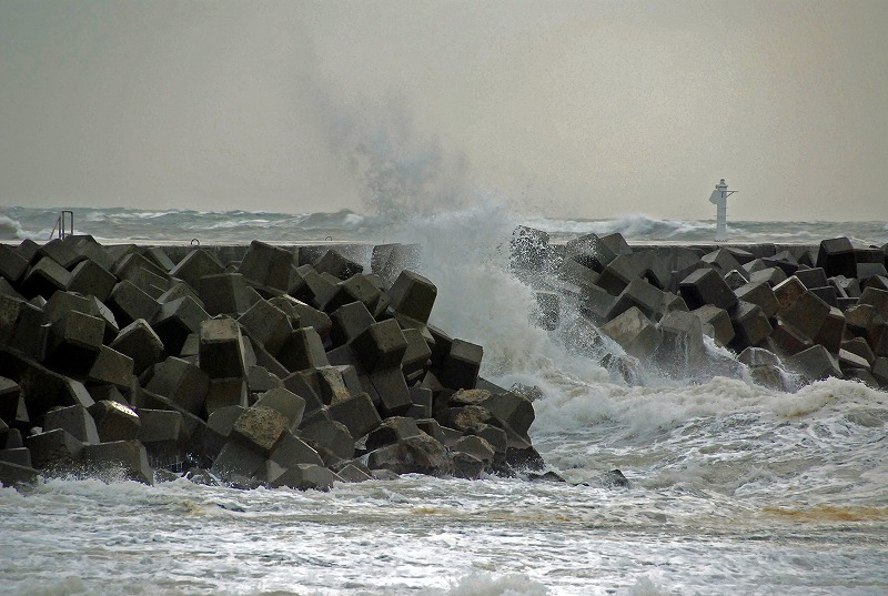 今日の日本海は大荒れで怒ってました。_f0121379_185586.jpg