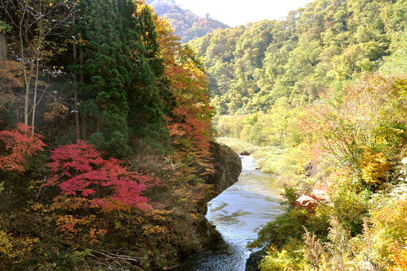 長木川渓谷の紅葉_e0162117_9253675.jpg