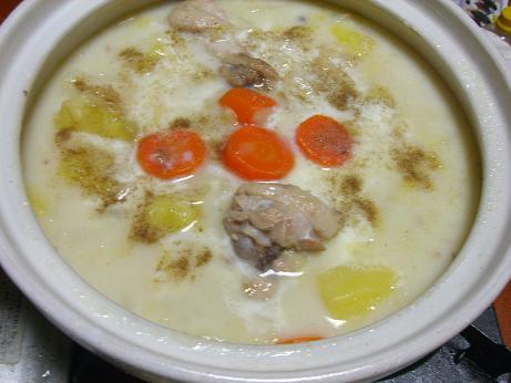 カワハギの唐揚げ シチュー鍋 ちょんまげぶろぐ 2