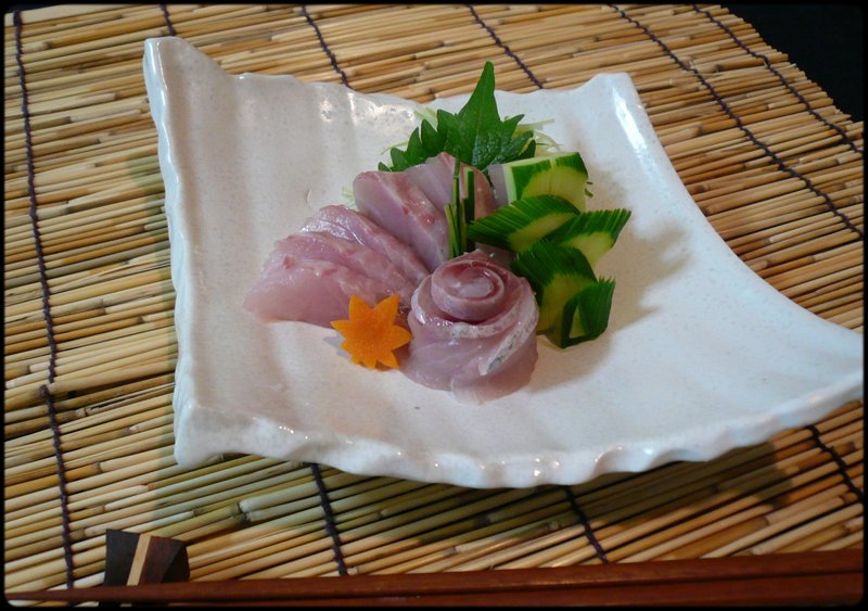 クロムツの刺身 と 昆布締め 魚と野菜と私と和ノ香