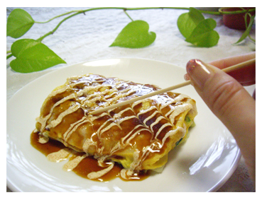 ルクエで簡単お好み焼き_c0103827_1303078.jpg