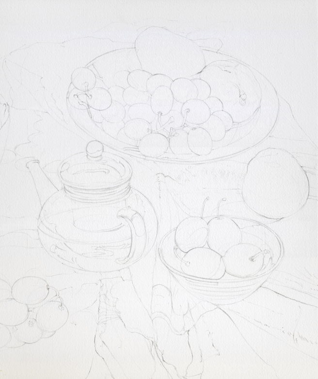 静物画の描き方1 序盤 福井良佑の水彩画 Watercolor Terrace