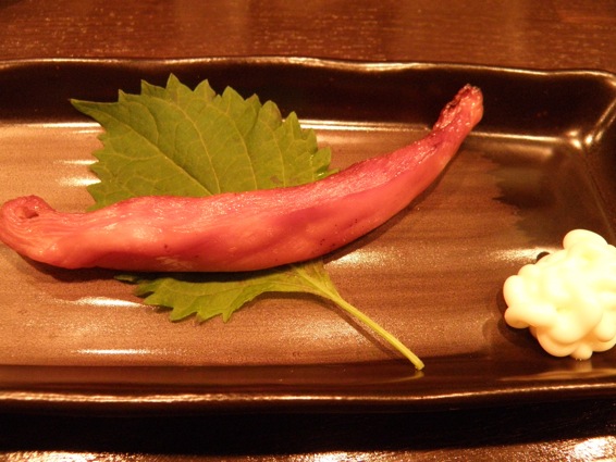 炭火焼Ken坊 の チキンジャーキーと焼き物。_f0053279_1125594.jpg