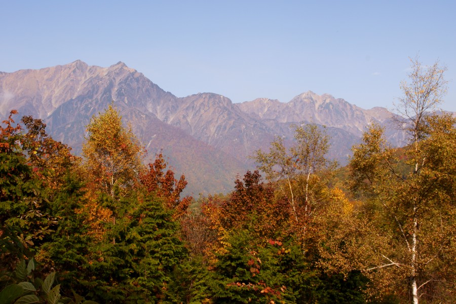 09.11.01. 信州の紅葉巡り　黒澤高原の鹿島槍_b0138757_9503294.jpg