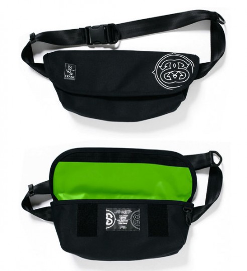 STUSSY×FUTURA×CRANK】メッセンジャーバッグ/BLACK